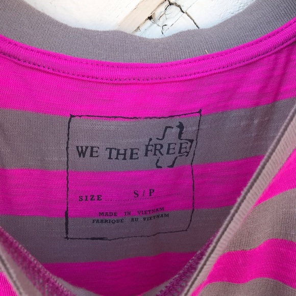 We The Free by Free People Striped Crop Top Small - Picture 4 of 9